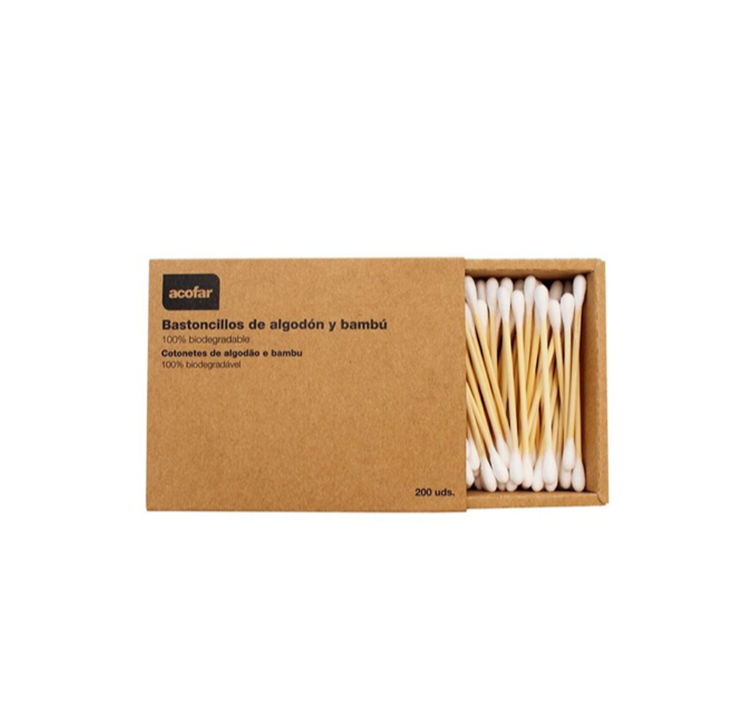 bast 195242-ACOFAR-BASTONCILLOS-OIDOS-DE-ALGODON-Y-BAMBU-200-UNIDADES-FARMACONFIANZA_l